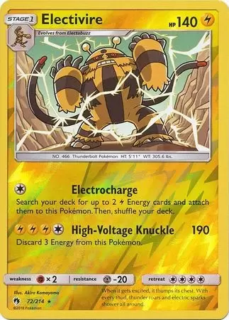 Lost Thunder - Electivire Reverse