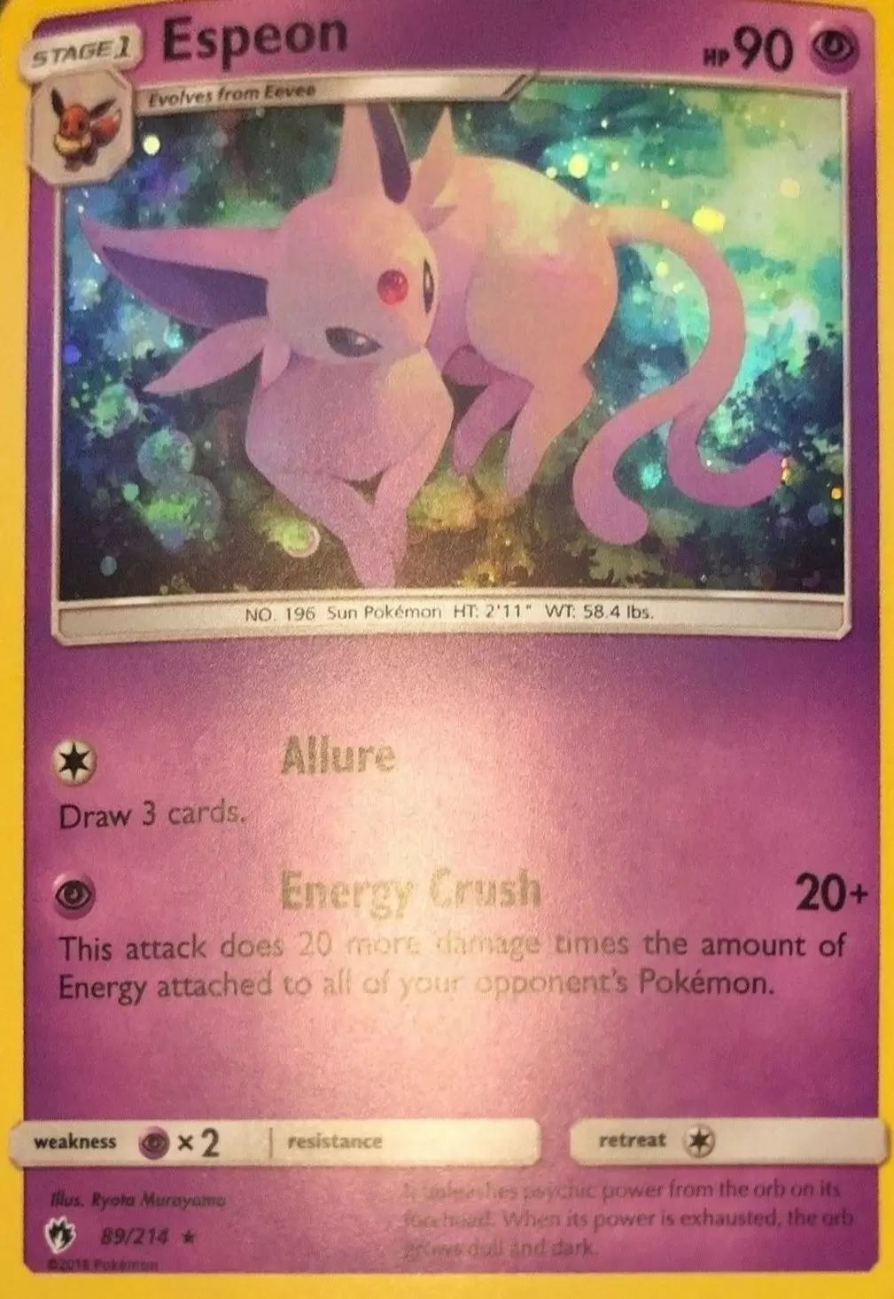 Lost Thunder - Espeon Cosmos Holo