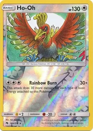 Pokemon Trading Card Game 140/195 Ho-Oh V : Rare Holo V Card