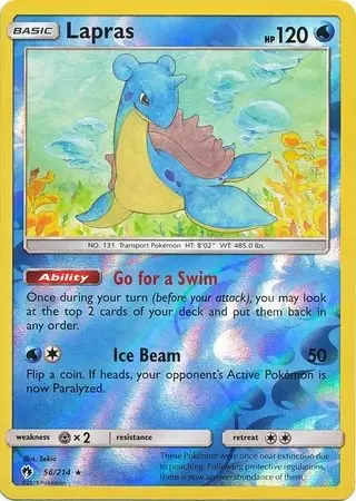 Lost Thunder - Lapras Reverse