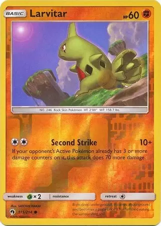 Lost Thunder - Larvitar Reverse