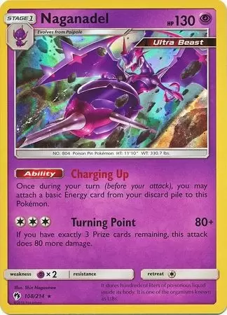 Naganadel Holo - Lost Thunder Pokémon card 108/214