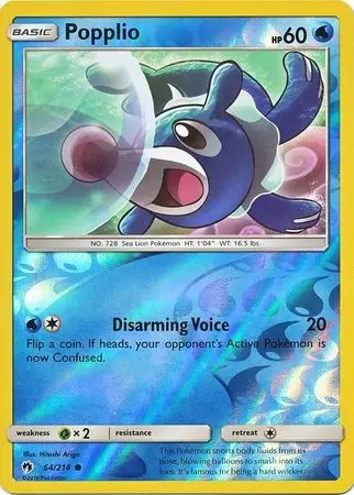 Lost Thunder - Popplio Reverse