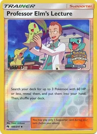 Lost Thunder - Professor Elm\'s Lecture Reverse Regional Championships Staff