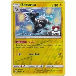 Zebstrika Reverse 2nd Place Pokemon League