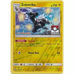 Zebstrika Reverse 4th Place Pokemon League