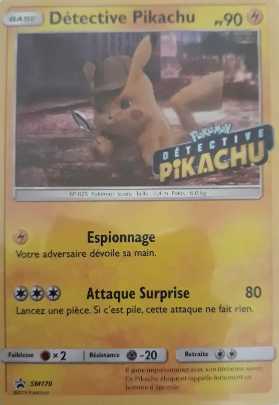 Cartes Promo Black Star Soleil et Lune - Detective Pikachu