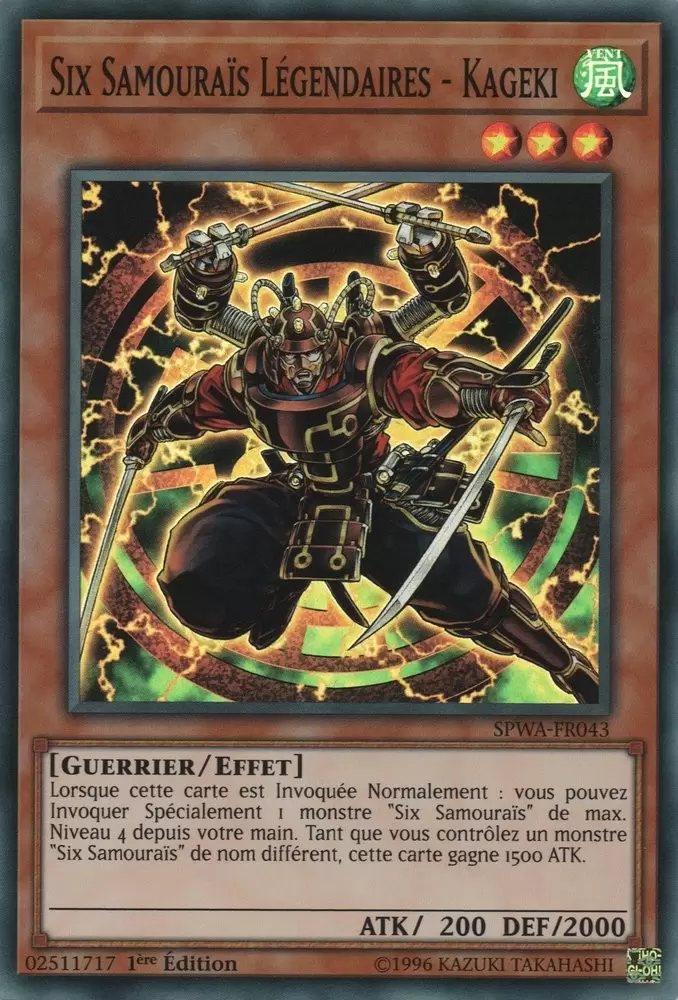 L\'Esprit des Guerriers SPWA - Six Samouraïs Légendaires - Kageki