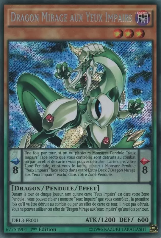 Le Déchaînement Des Dragons De Légende DRL3 - Dragon Mirage aux Yeux Impairs