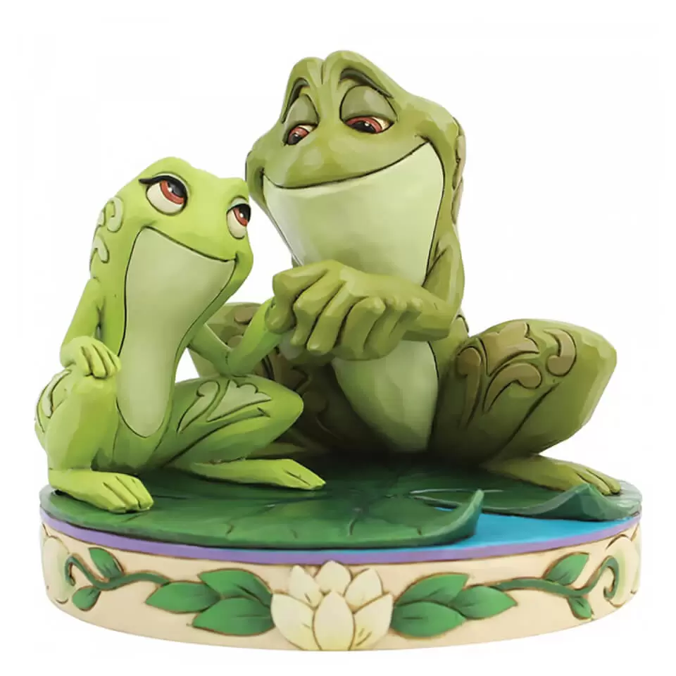 Disney Traditions by Jim Shore - Amorous Amphibians (Tiana and Naveen as Frogs)