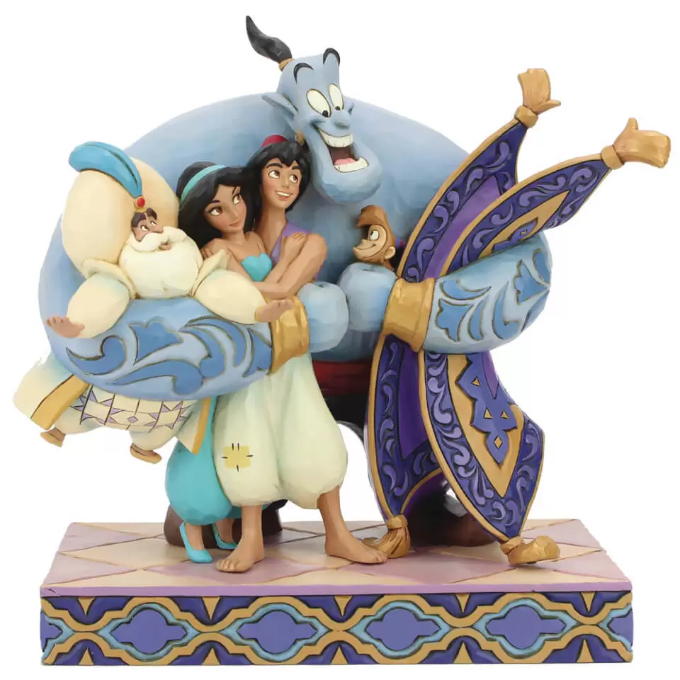 Disney Traditions by Jim Shore - Group Hug! (Aladdin)