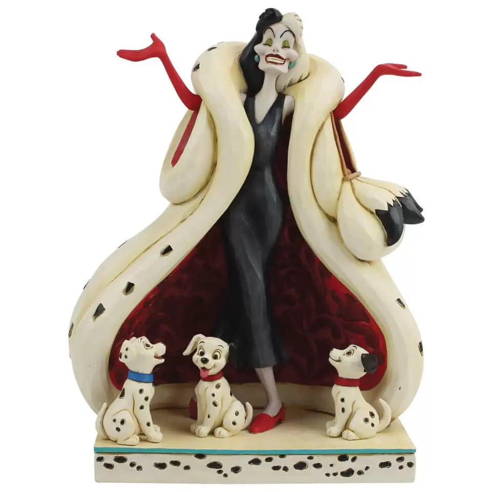 Disney Traditions by Jim Shore - The Cute and the Cruel (Cruella and Puppies)