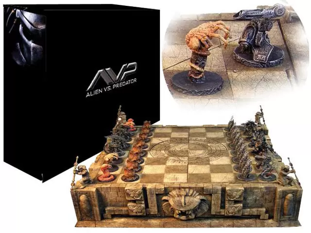 Echiquier - Jeux d\'échecs Alien VS Predator (Résine)- Edition limitée