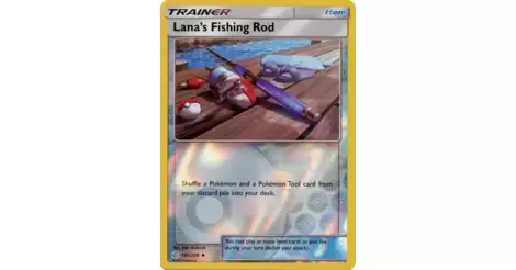 Lana's Fishing Rod Reverse - Cosmic Eclipse Pokémon card 195/236