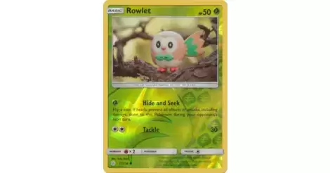 Rowlet - 17/236 - Cosmic Eclipse - Reverse Holo – Card Cavern Trading  Cards, LLC
