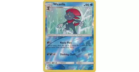 Pokemon Cards 4x Weavile 44/236 Playset Cosmic Eclipse NM/M 