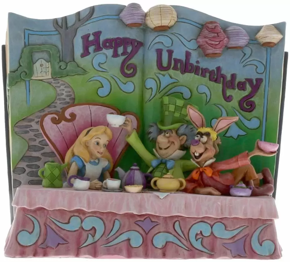 Disney Traditions by Jim Shore - Happy Unbirthday (Storybook Alice in Wonderland Tea Party)
