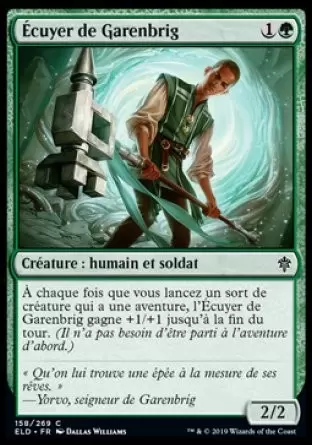 Le trône d\'Eldraine - Écuyer de Garenbrig