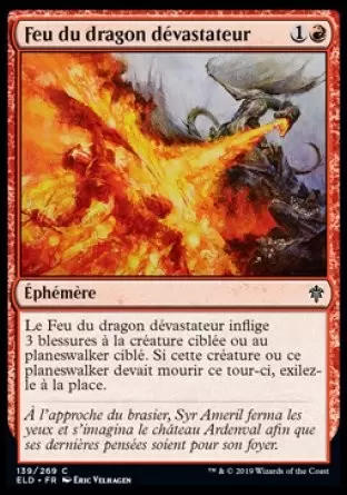 Le trône d\'Eldraine - Feu du dragon dévastateur