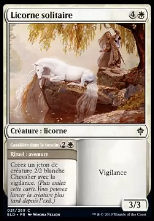 Le trône d\'Eldraine - Licorne solitaire