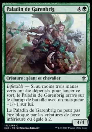 Le trône d\'Eldraine - Paladin de Garenbrig