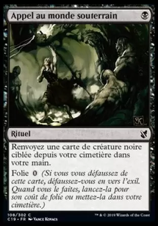 Commander 2019 - Appel au monde souterrain