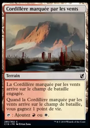 Commander 2019 - Cordillère marquée par les vents