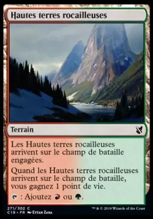 Commander 2019 - Hautes terres rocailleuses