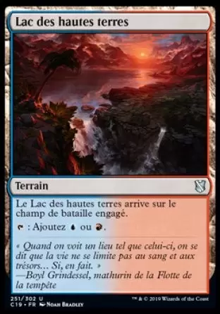 Commander 2019 - Lac des hautes terres