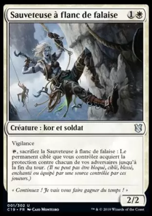 Commander 2019 - Sauveteuse à flanc de falaise