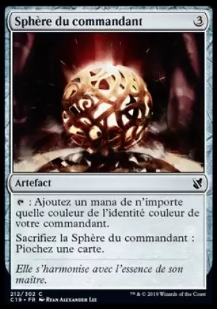 Commander 2019 - Sphère du commandant