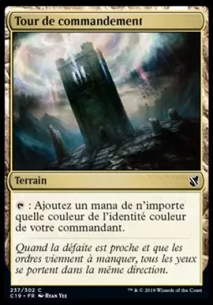 Commander 2019 - Tour de commandement