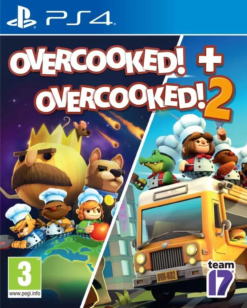 PS4 Games - Overcooked! + Overcooked! 2