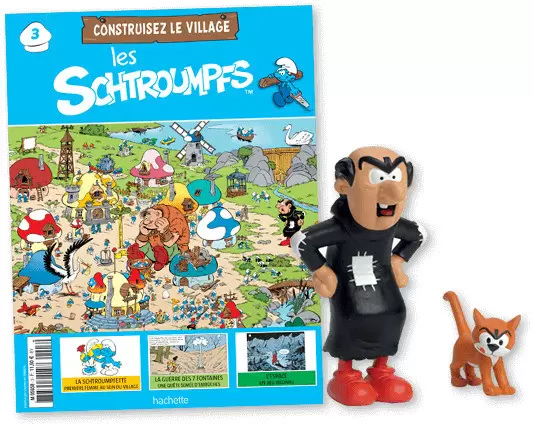 Hachette - Construisez le village des schtroumpfs - Gargamel + Azraël