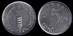 5 centimes épi - 1963 gros