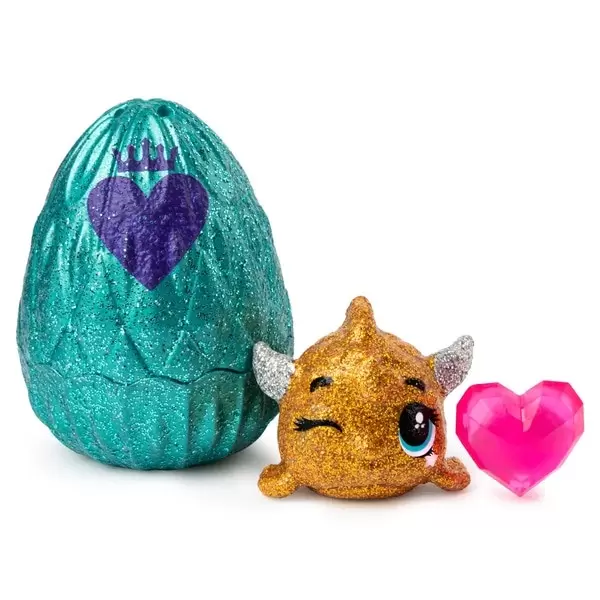 Hatchimals ColleGGtibles Saison 6.5 - Royal Snow Ball - Treasure Goldfinch Heart