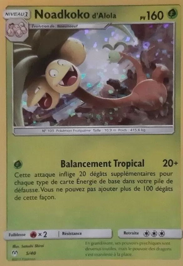 Promo 2019 - Noadkoko d\'Alola holographique