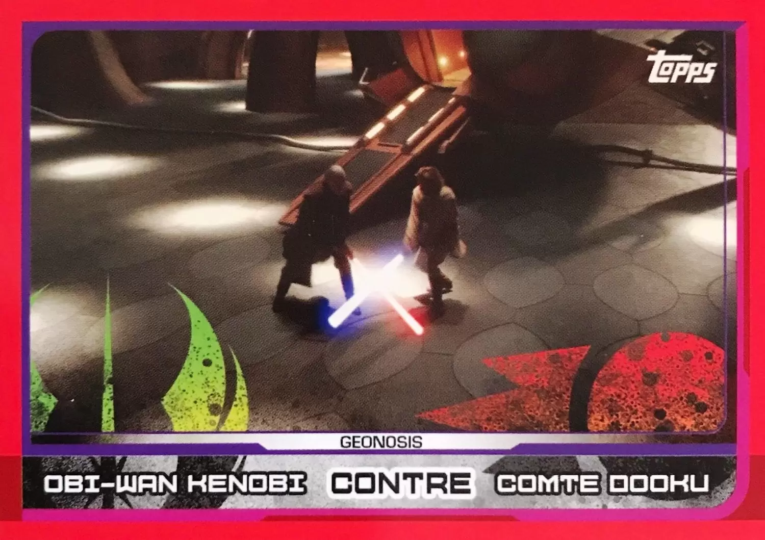 Topps - Voyage vers Star wars : Les Derniers Jedi - Obi-Wan Kenobi contre Comte Dooku (Geonosis)