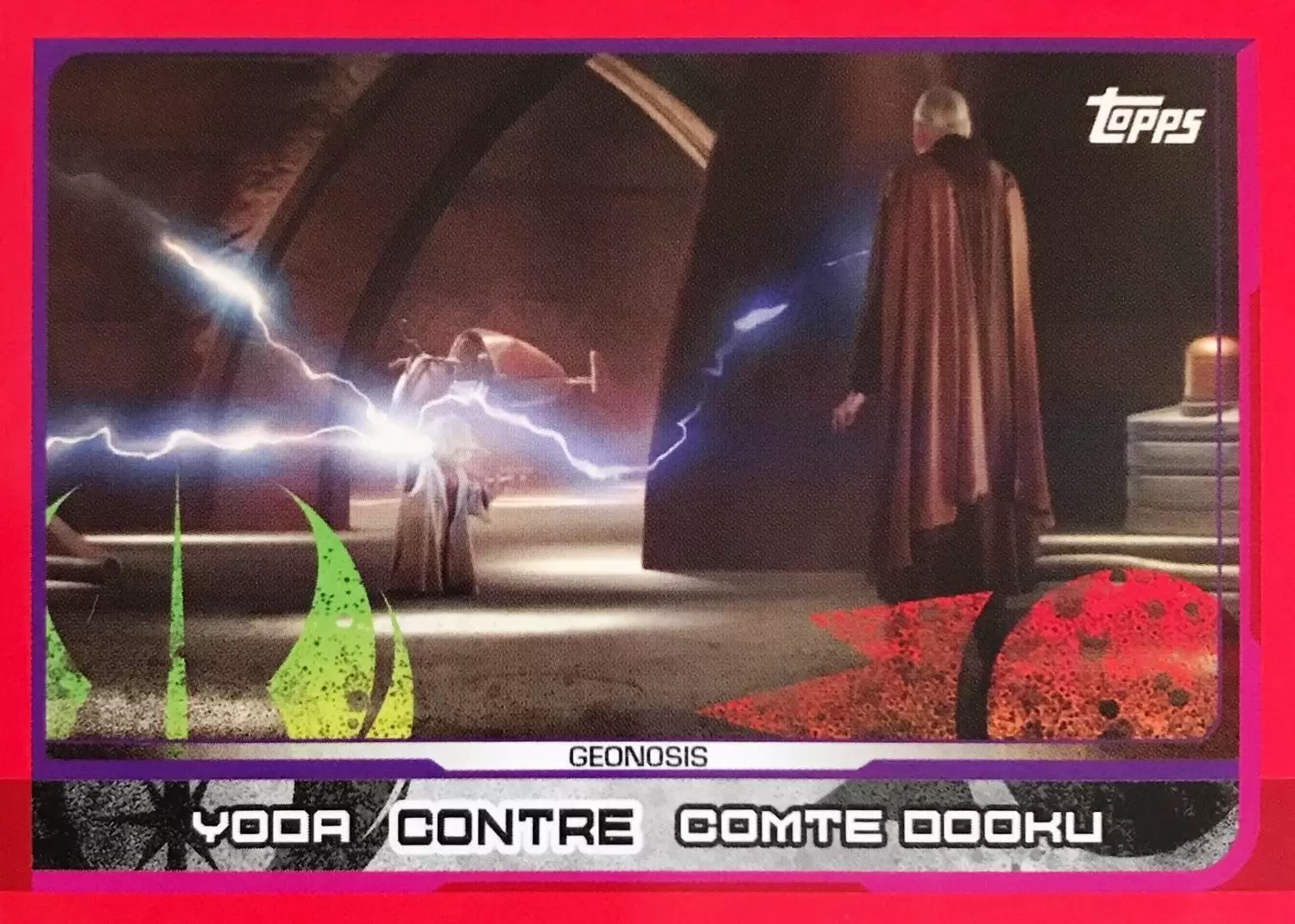 Topps - Voyage vers Star wars : Les Derniers Jedi - Yoda contre Comte Dooku (Geonosis)