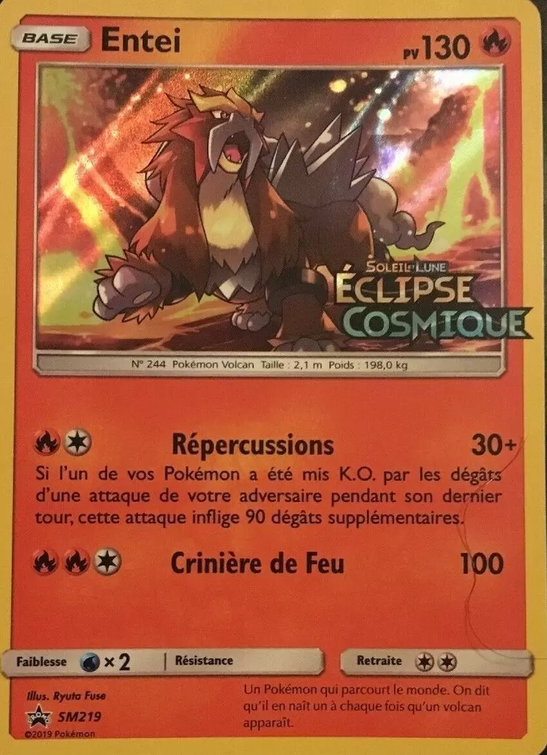 Cartes Promo Black Star Soleil et Lune - Entei