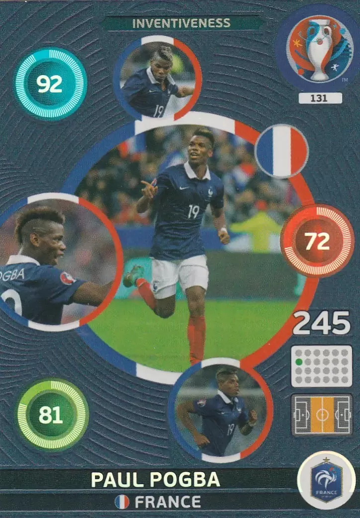 Adrenalyn XL - Euro 2016 - Paul Pogba - France
