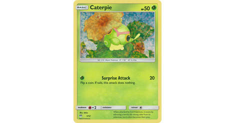 2019 McDonalds Happy Meal Pokemon HOLOGRAPHIC HOLO Promo Card CATERPIE #1//12