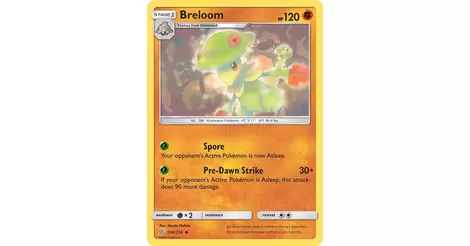 SM UNIFIED MINDS BRELOOM 108/236 UNCOMMON Details about   Pokemon 