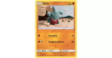 Details about   Pokemon GIBLE 112/236 Unified Minds Rev Holo MINT 
