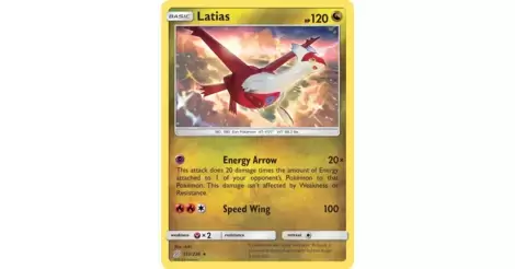2019 - Quasi Nuovo Latias 153/236 Rare Pokemon Card-Unified Minds Set 