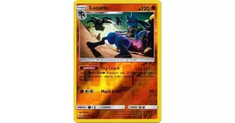 Card Lucario 117/236 da coleção Unified Minds