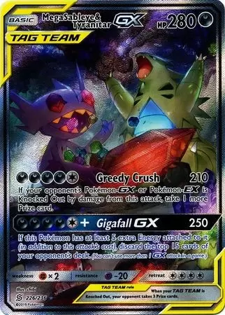 Carta Pokemon Mega Sableye E Tyranitar Gx