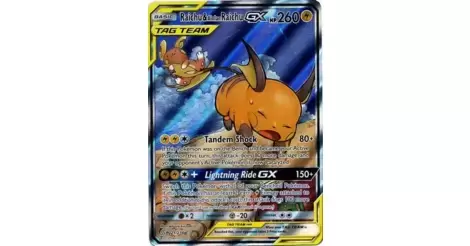 Raichu & Alolan Raichu-GX UNM 221