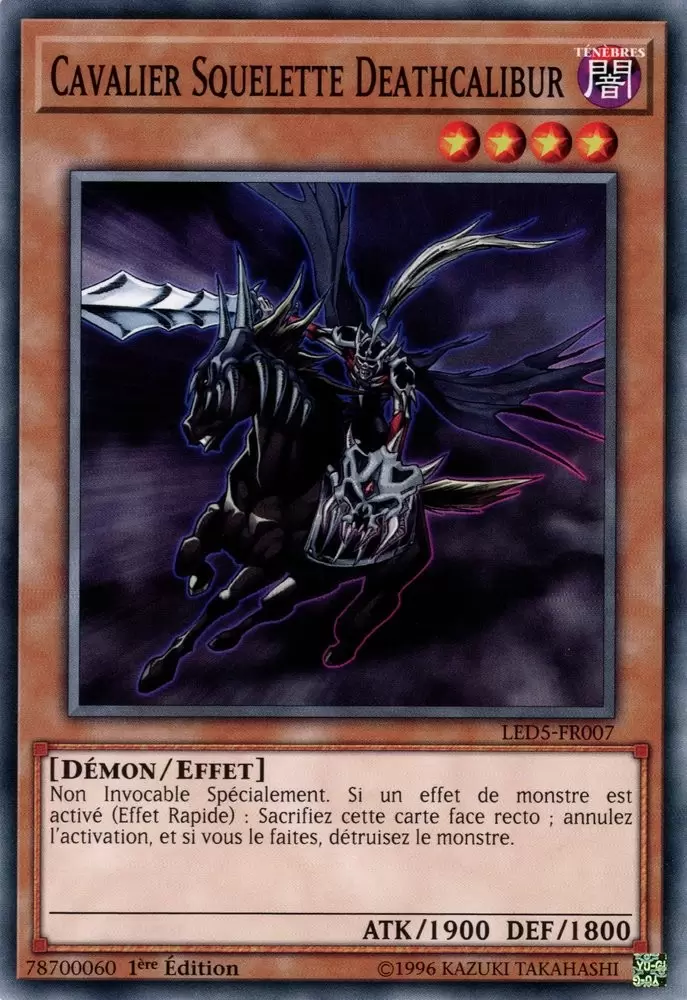 Pack du Duelliste - Les Duellistes Légendaires Destinée Immortelle LED5 - Cavalier Squelette Deathcalibur