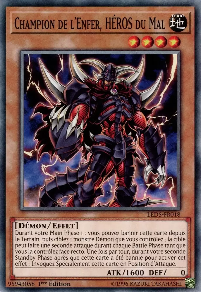Pack du Duelliste - Les Duellistes Légendaires Destinée Immortelle LED5 - Champion de l\'Enfer, HÉROS du Mal